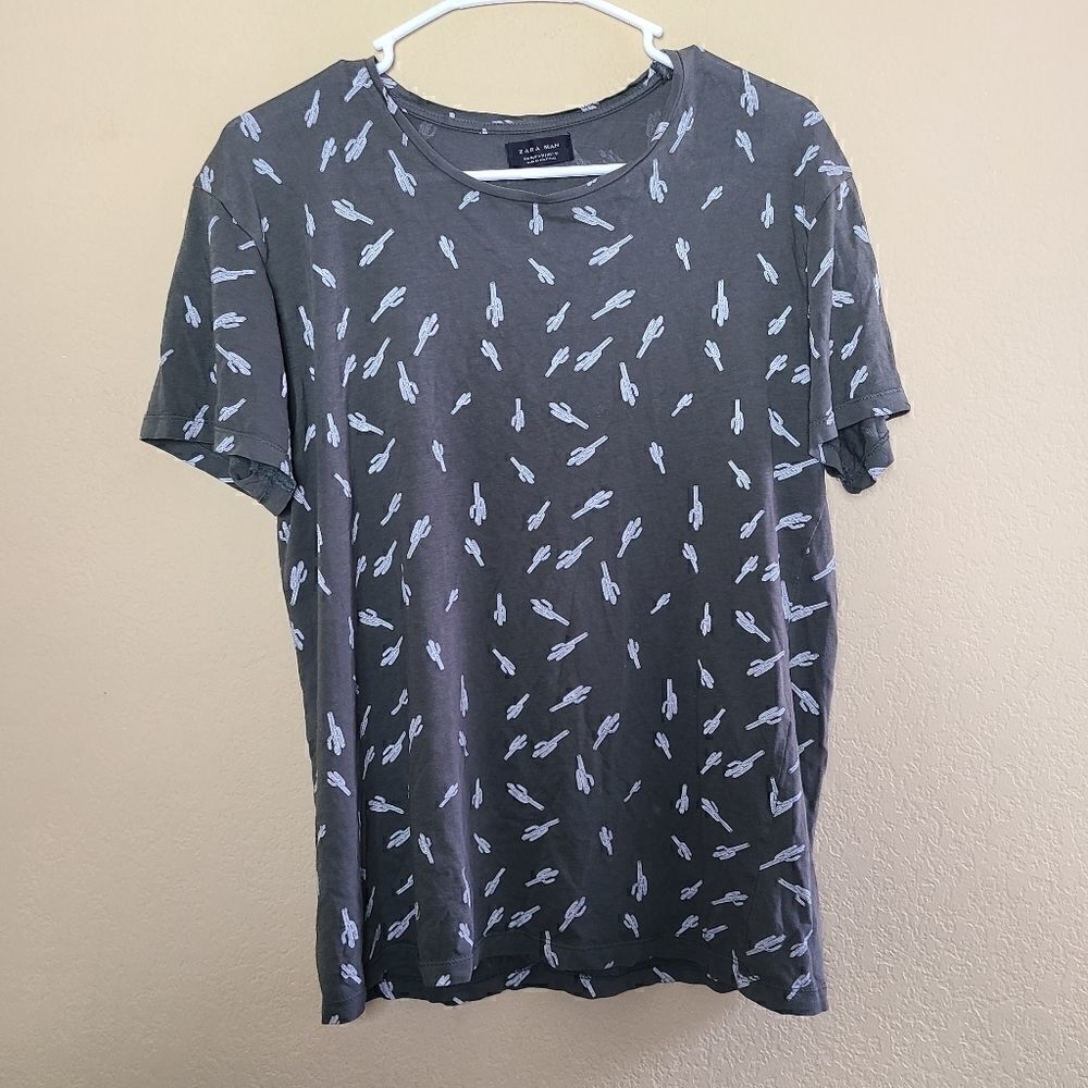 Zara Man Cactus T-shirt  
